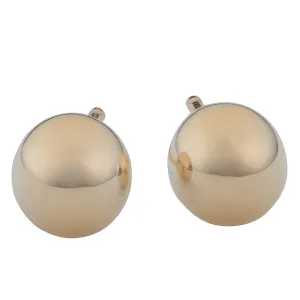 10k Yellow Gold High Polish 6mm Stud Ball Earrings