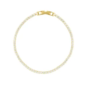 14k Gold Plated 7" Micro Tennis Bracelet