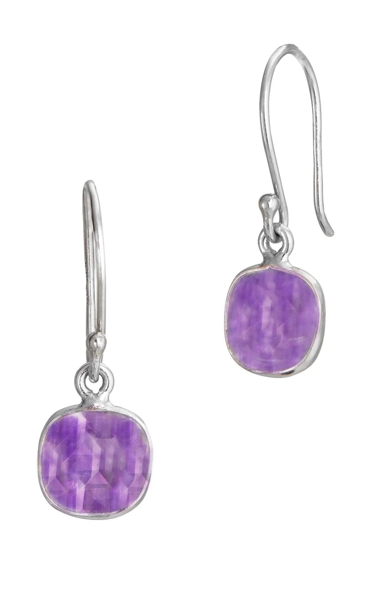 18k Gold Plated Blue Sapphire 3.80 carat wire earringa