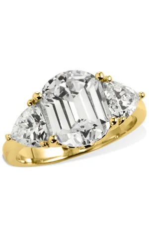 18K Vermeil Tycoon Cut 3 Stone