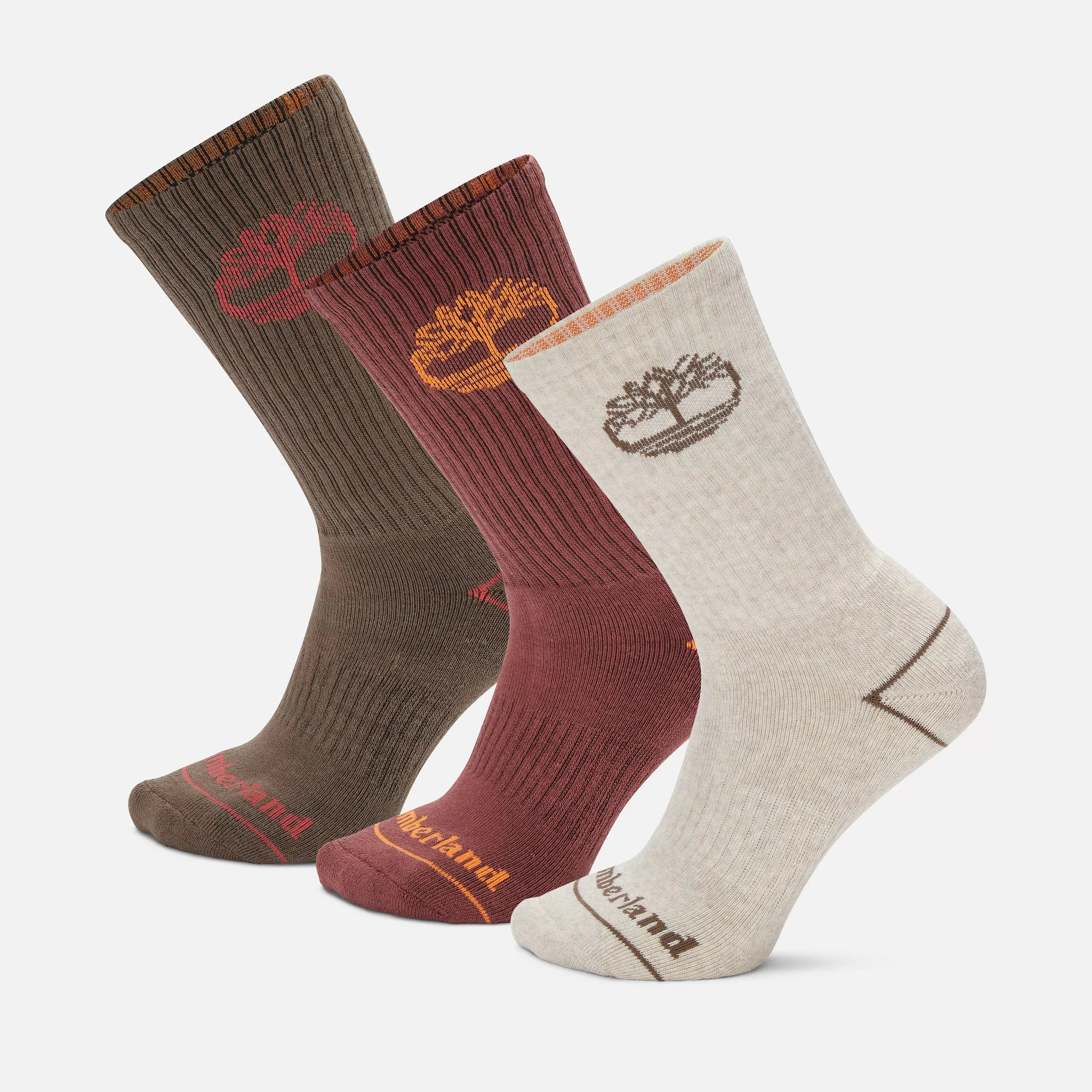 3-Pack Bowden Crew Sock With Tree Logo
