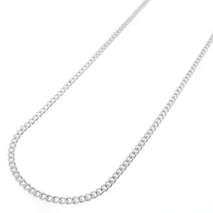 925 Sterling Silver 2MM Cuban Chain