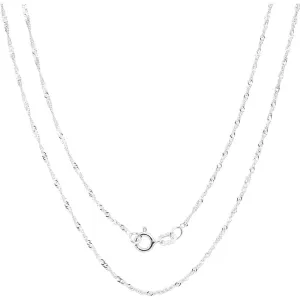925 Sterling Silver Singapore Chain Necklace