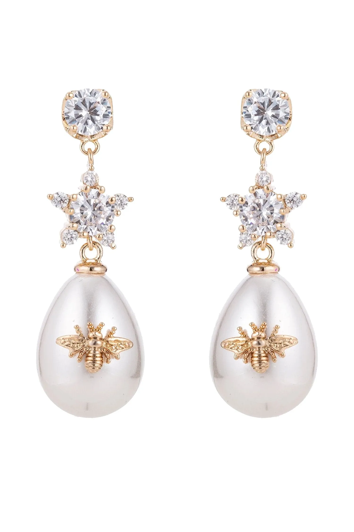 Abeja Earrings - Gold