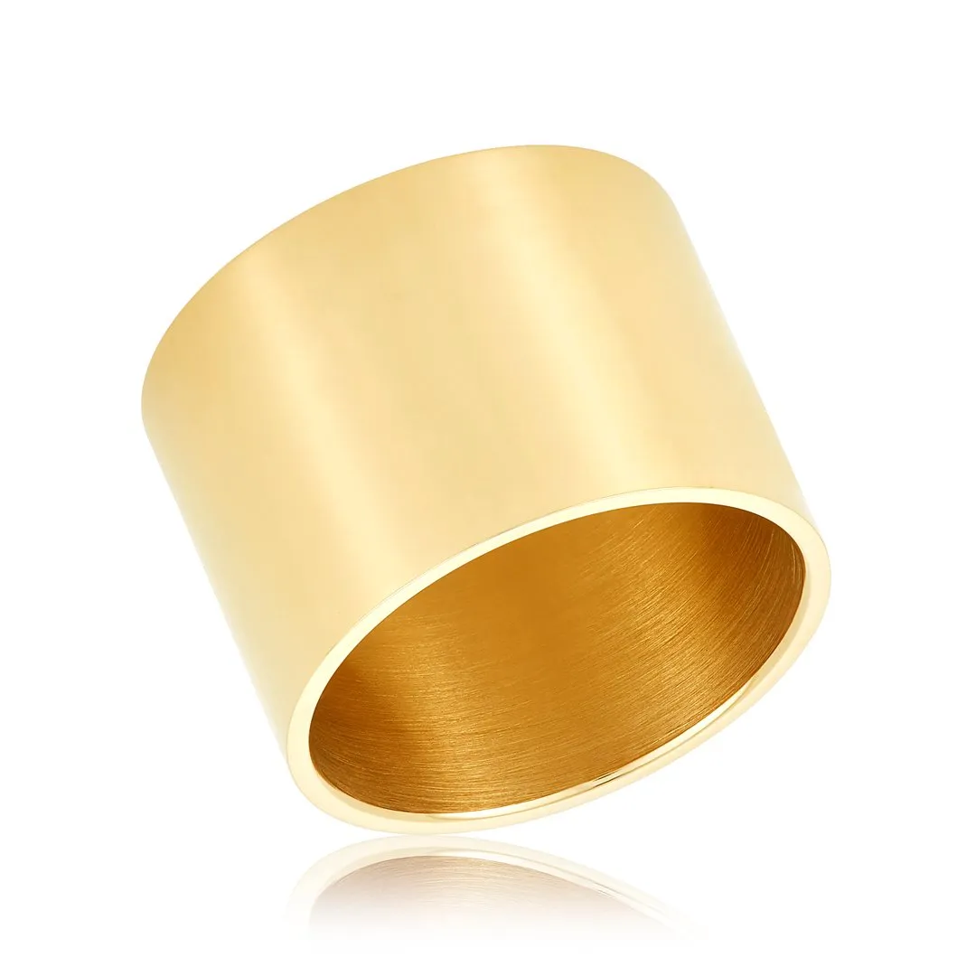 Adornia 15mm Cigar Band gold