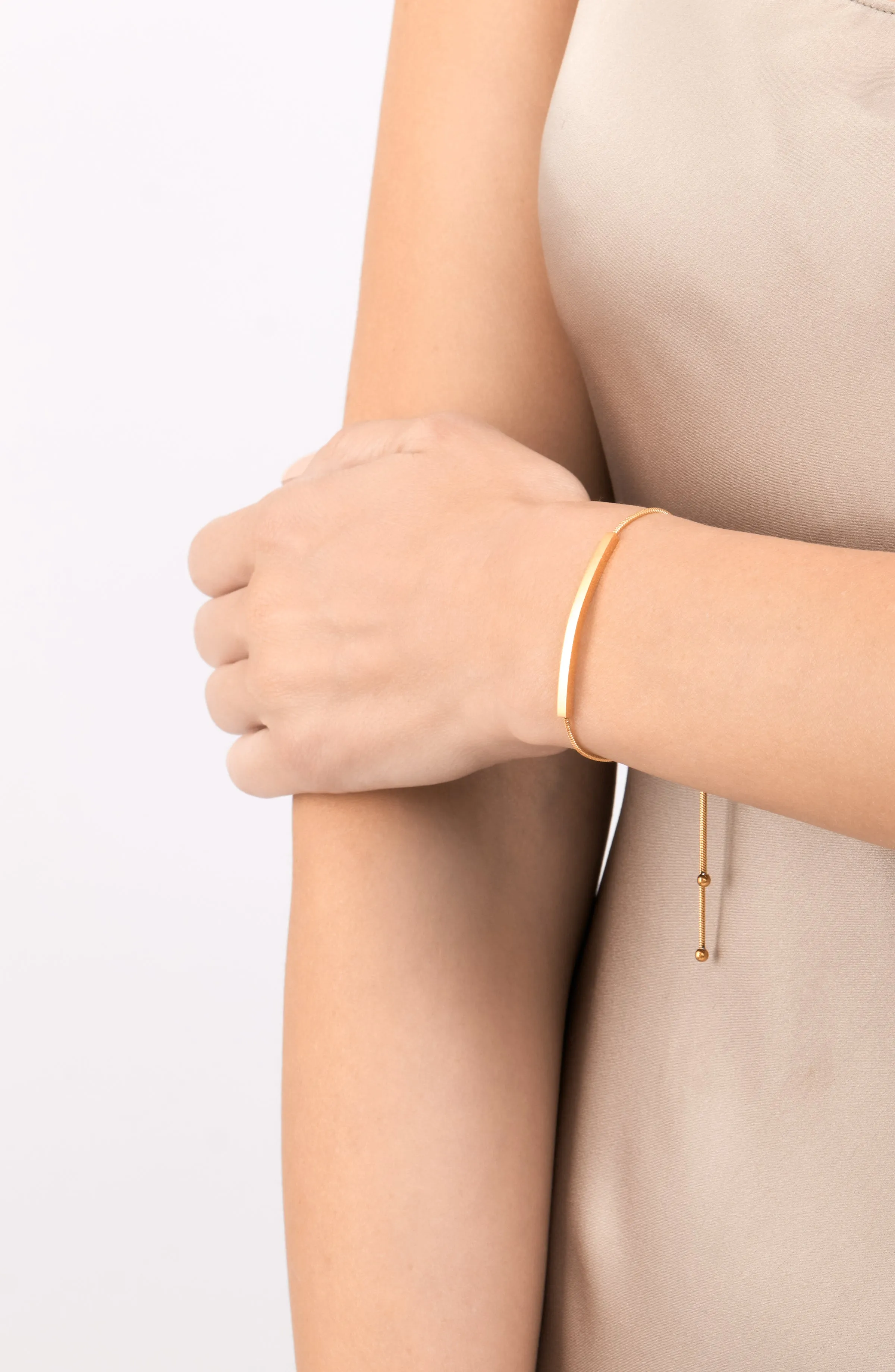 Adornia Bar Bolo Bracelet gold