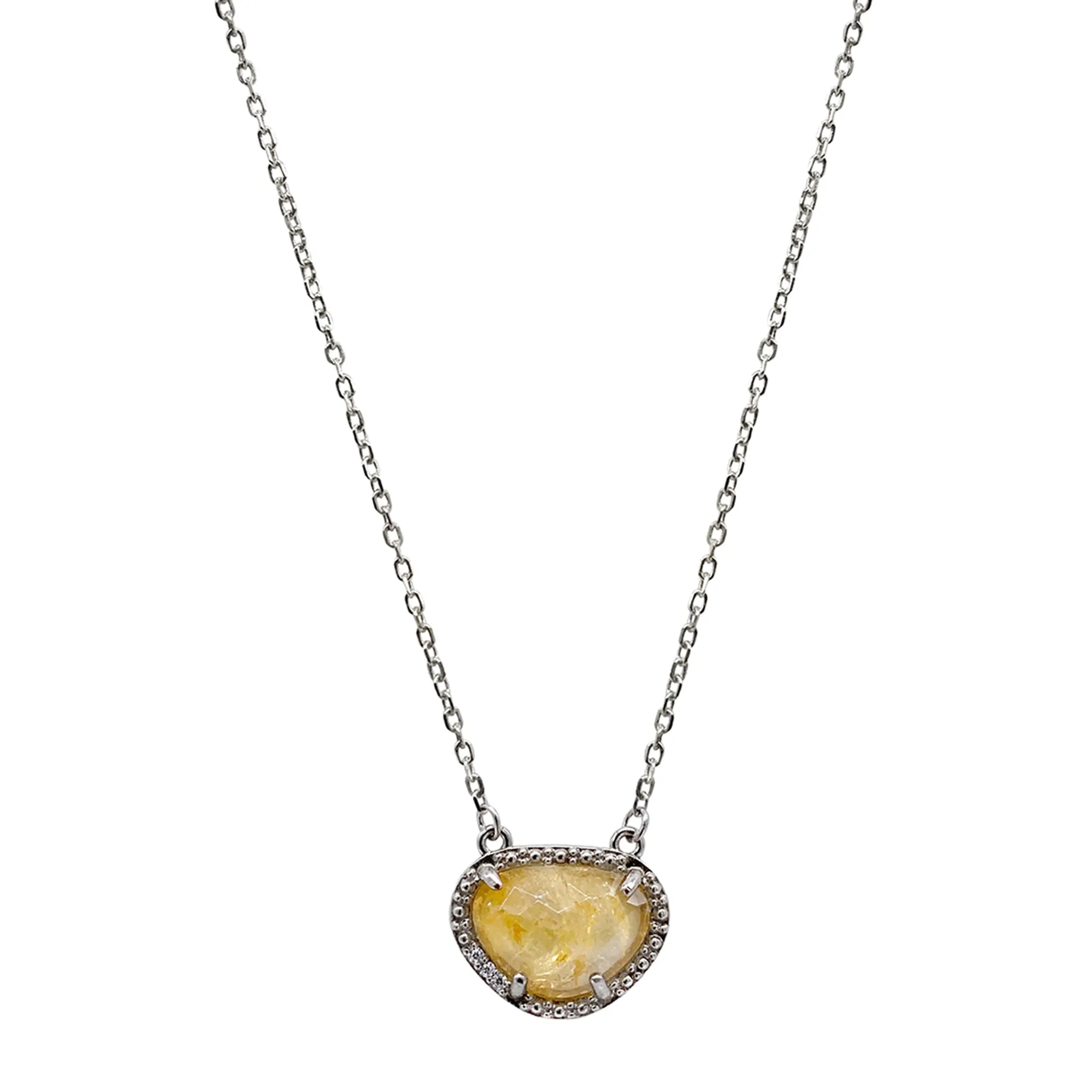 Adornia Birthstone Necklace .925 Sterling Silver
