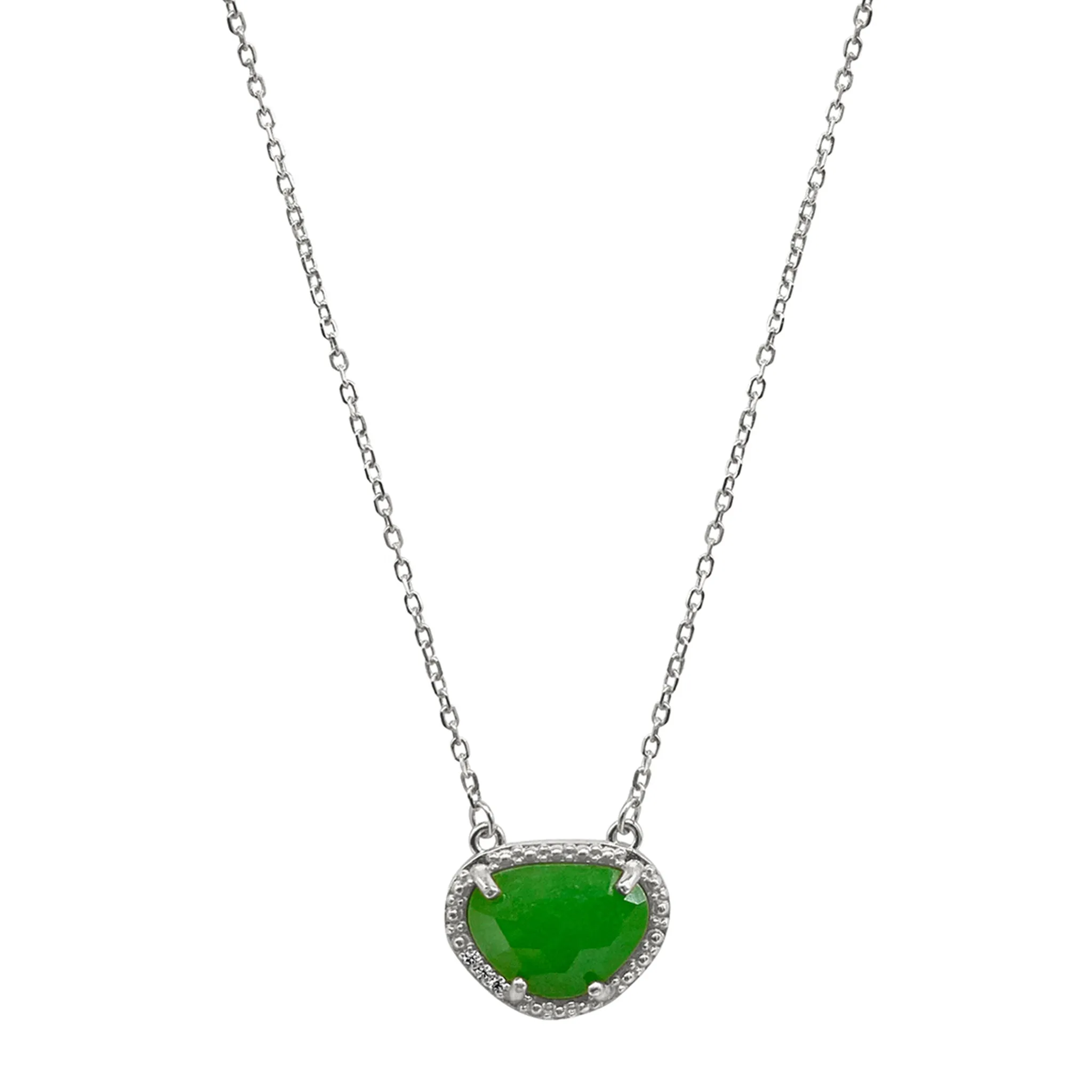 Adornia Birthstone Necklace .925 Sterling Silver
