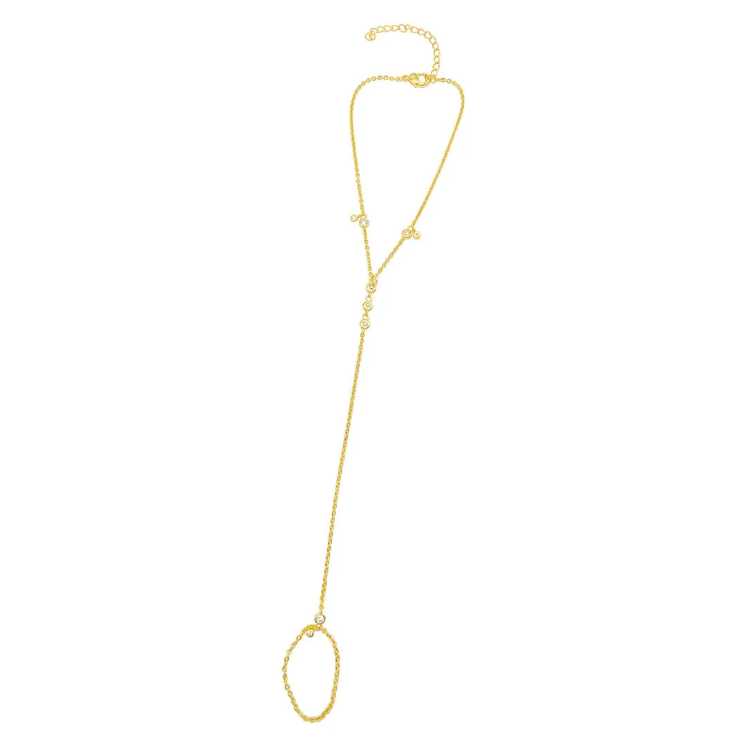 Adornia Hand Chain gold