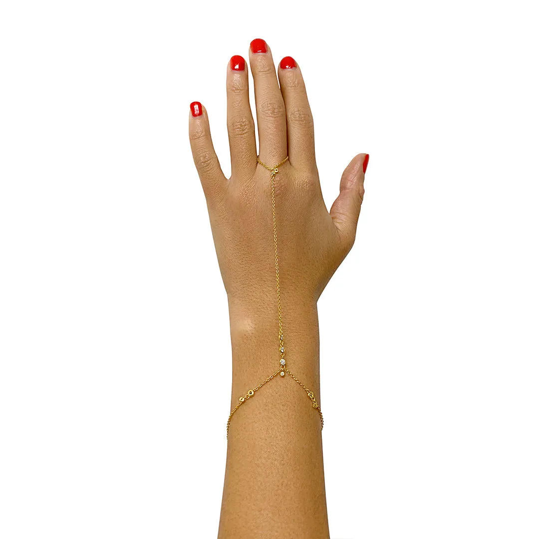 Adornia Hand Chain gold