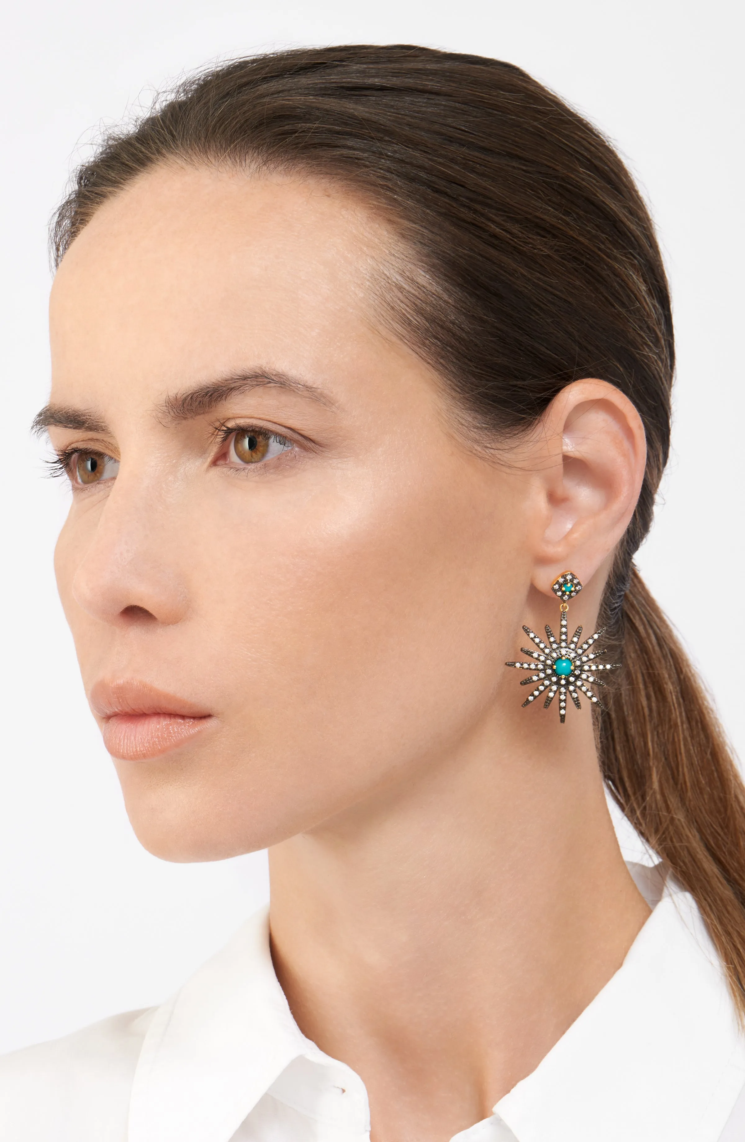 Adornia Starburst Earrings silver