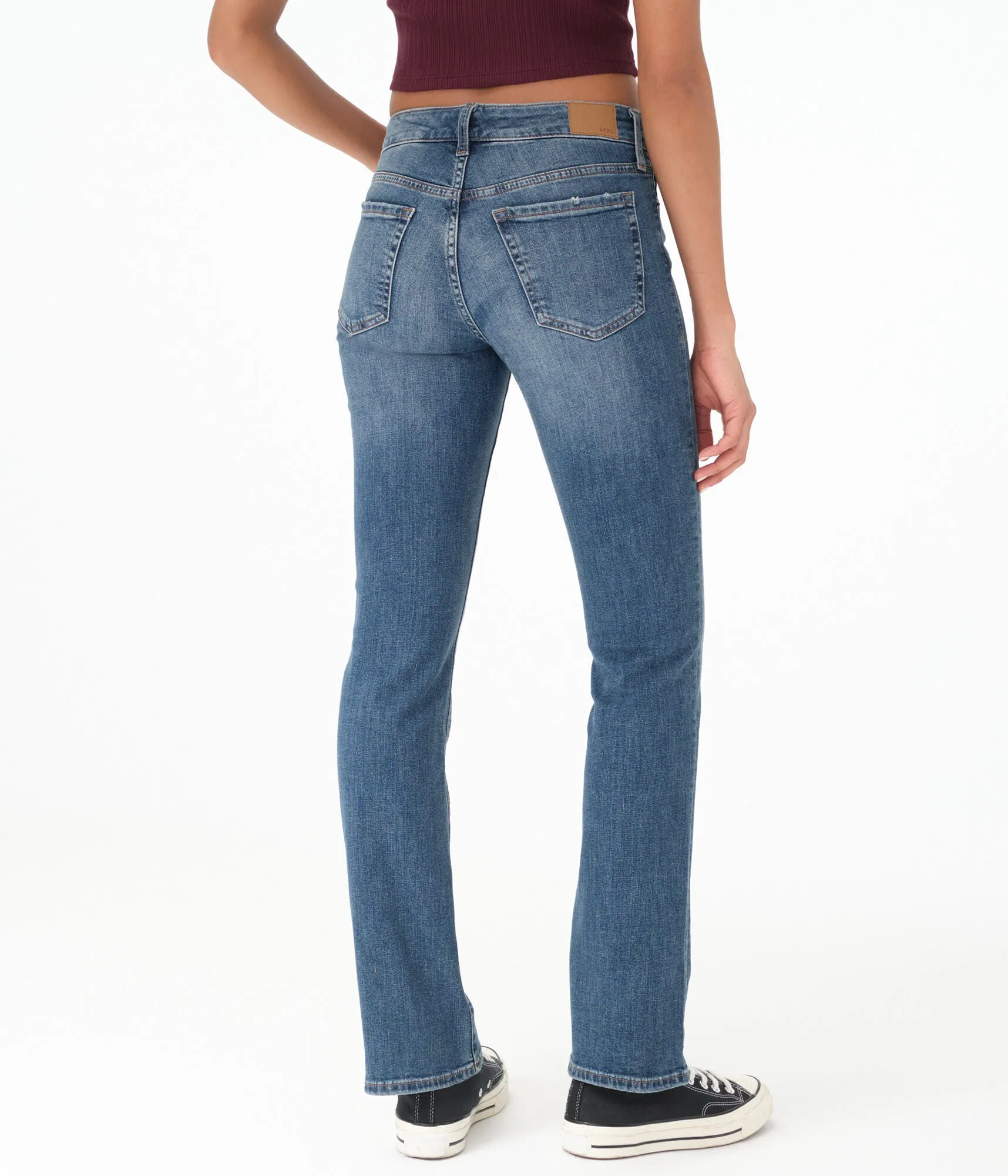 Aeropostale Women's Premium Seriously Stretchy Mid-Rise Bootcut Jean