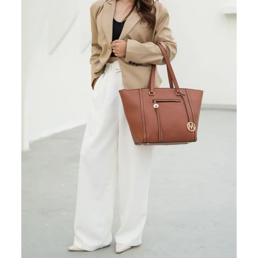 Alexandra Vegan Leather Women’s Tote Bag with Wallet – 2 pieces