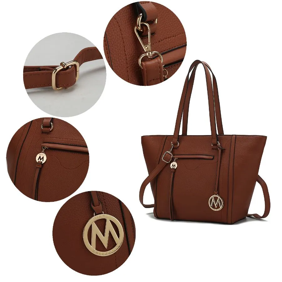 Alexandra Vegan Leather Women’s Tote Bag with Wallet – 2 pieces