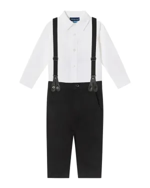 Andy & Evan Button-Down, Suspenders & Pant Set