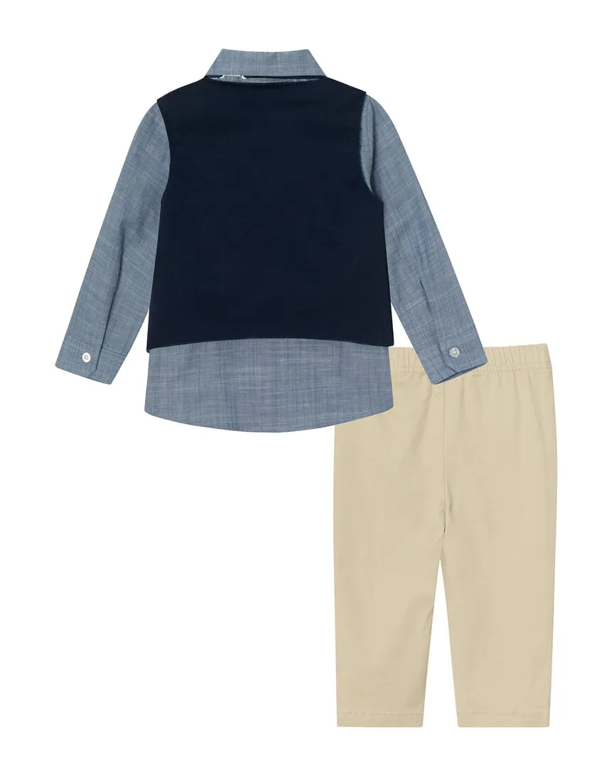 Andy & Evan Chambray Button-Down, Bow Tie & Pant Set