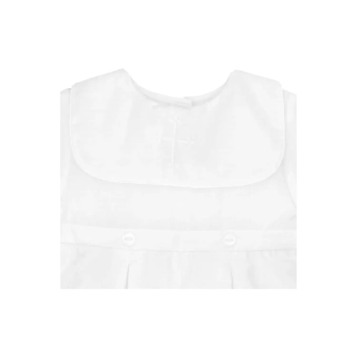 Baby Boy's Embroidered Cross Christening Romper In White