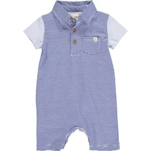 Baby Boys Saltash Romper In Blue Stripe