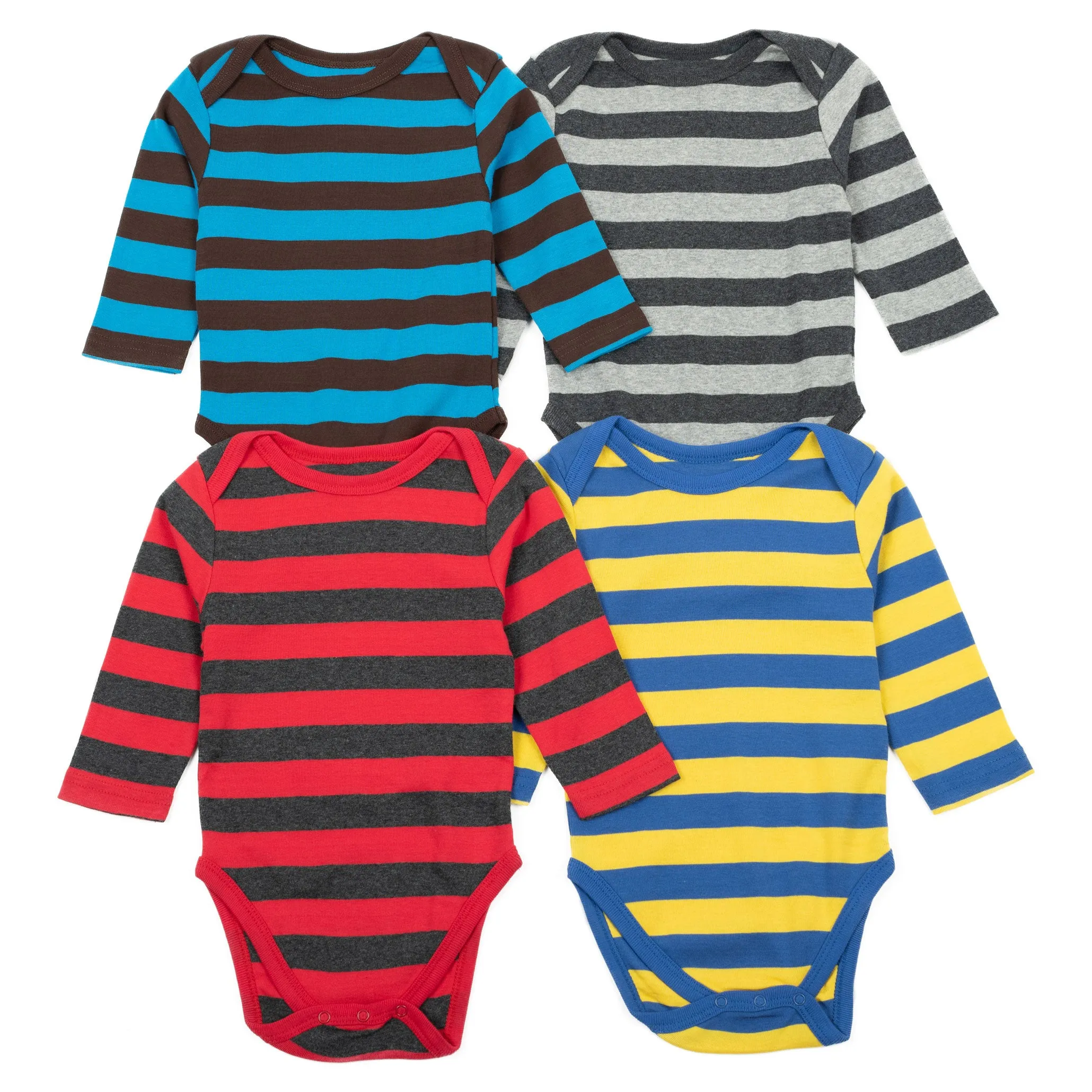 Baby Four Pack Long Sleeve Bodysuit