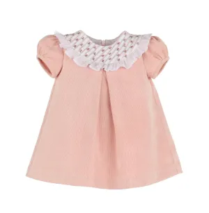 Baby Girl's Floral Randall Bib Dress In Light Pink