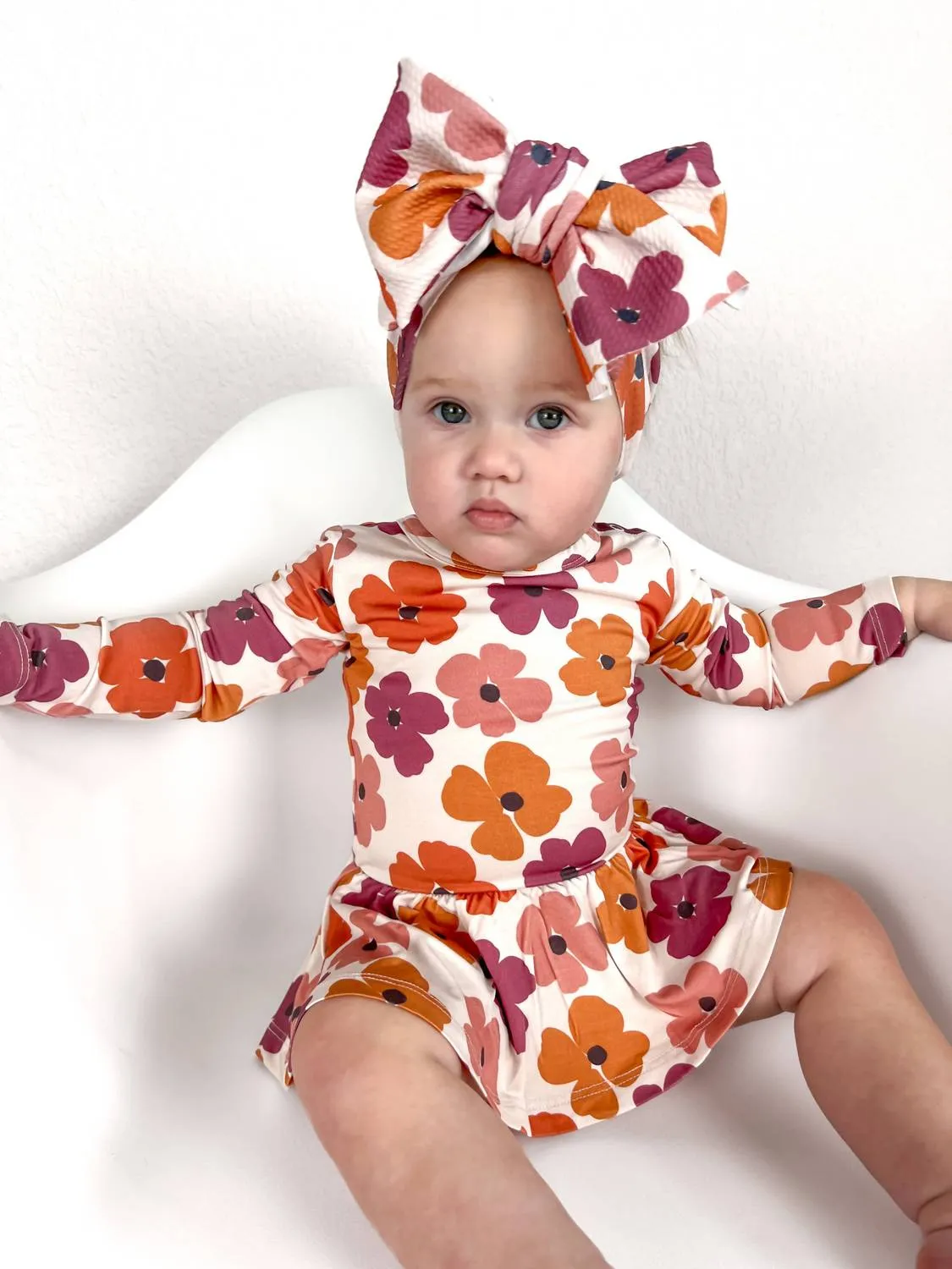 Baby Girl's Goldie Skirty Bodysuit In Multi