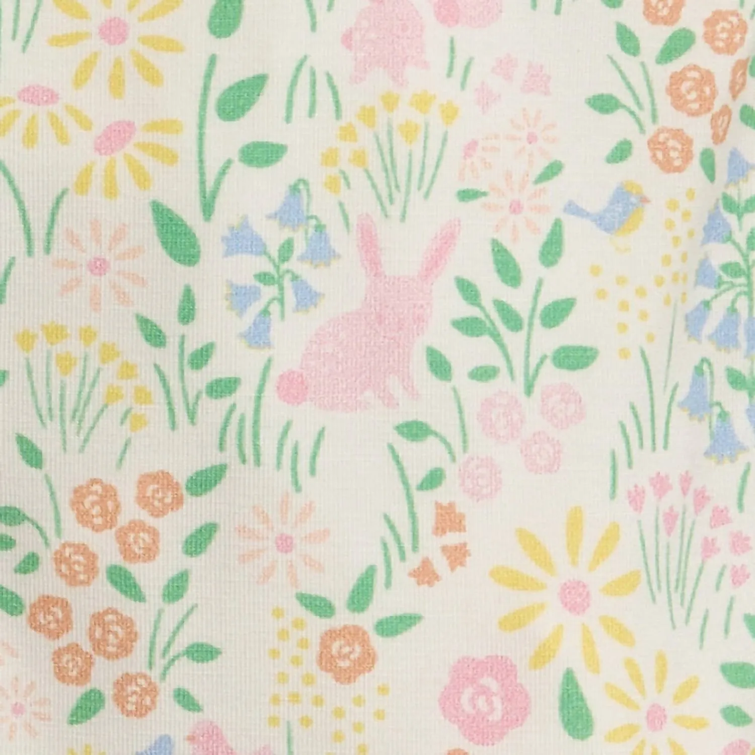 Baby Girls Modal Magnetic Footie In Hoppy Garden