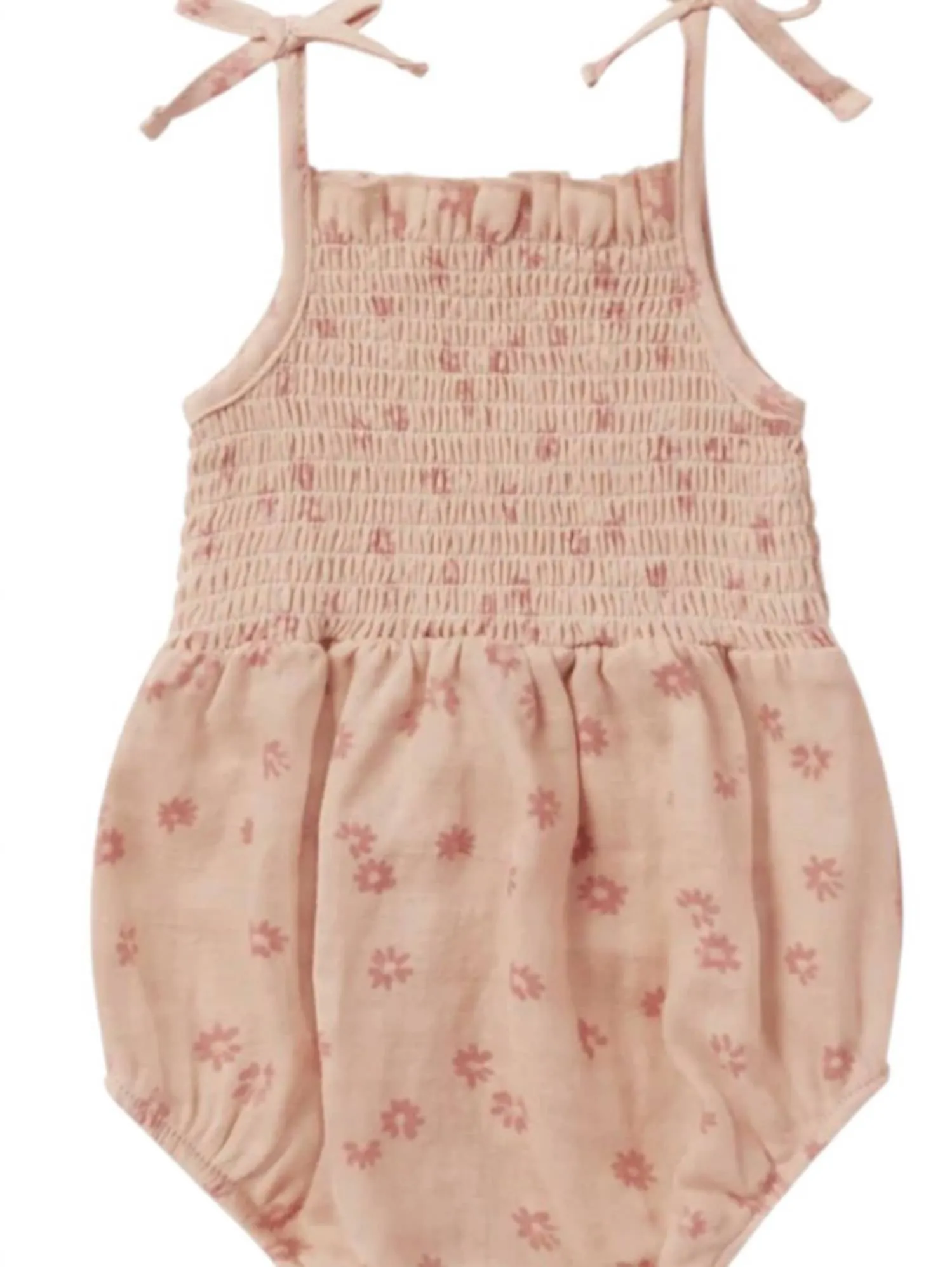 Baby's Kaia Romper In Pink Daisy