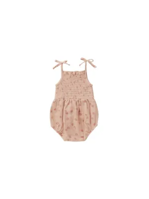 Baby's Kaia Romper In Pink Daisy