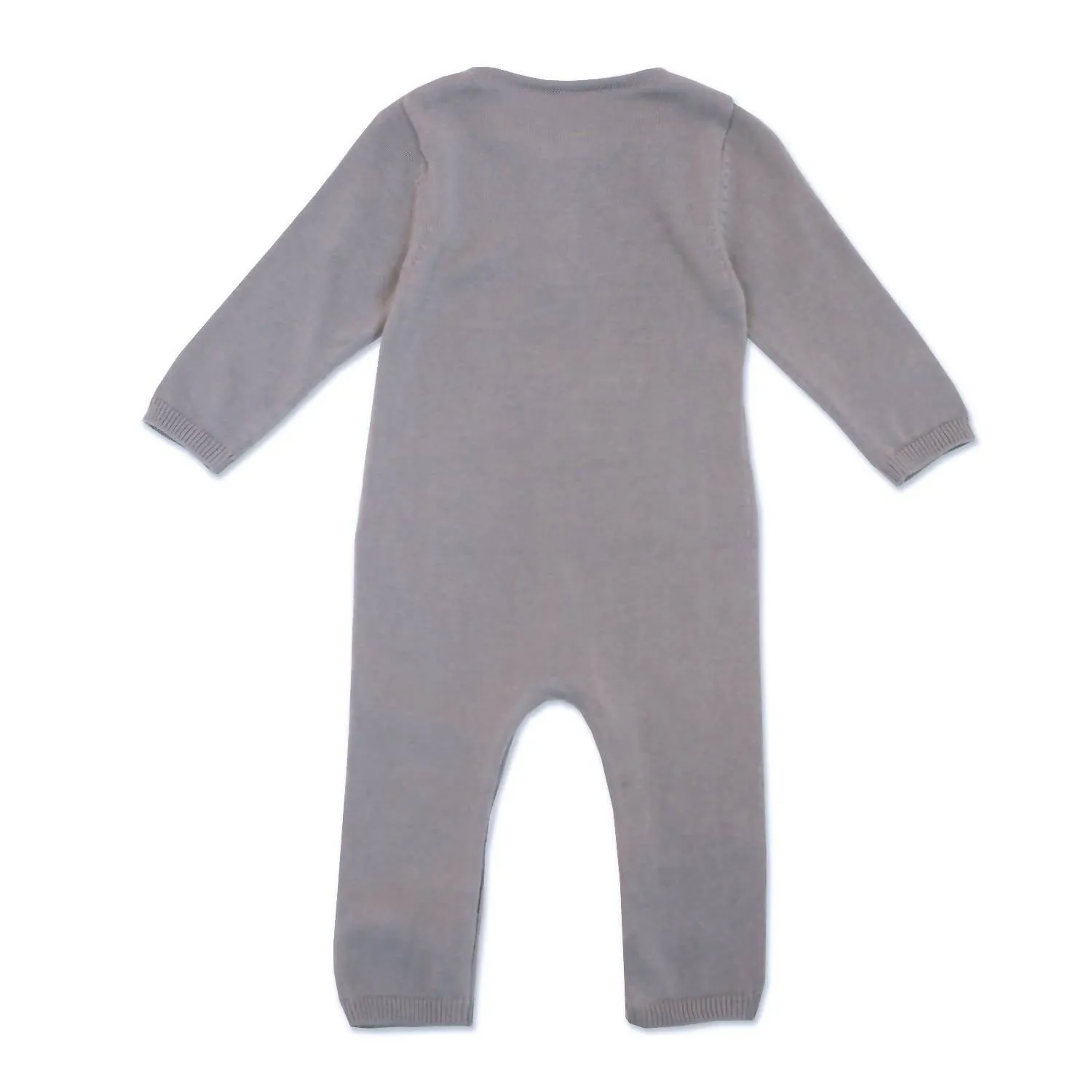 Baby's Milan Pastel Kangaroo Pocket Jumpsuit In Grey