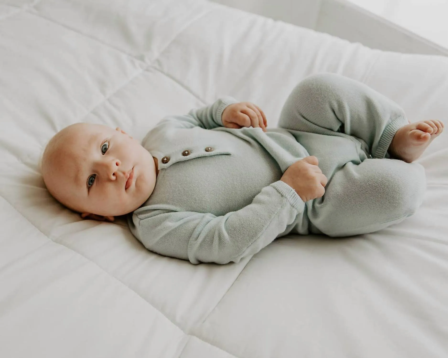 Baby's Milan Pastel Kangaroo Pocket Jumpsuit In Grey