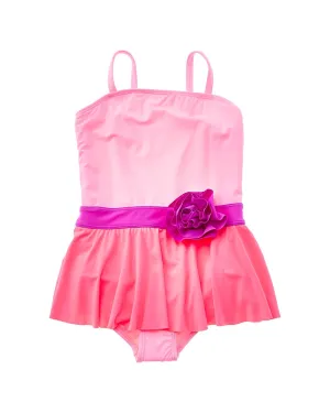 Beach Lingo Rosette Skirted One-Piece