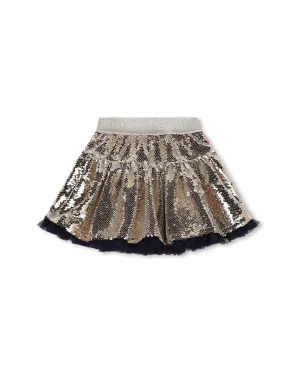 Billieblush Sequin Metallic Skirt