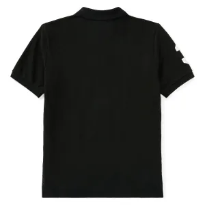 Black Logo Patch Jr Polo