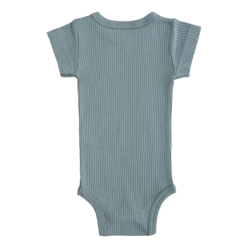 Blue Teal SS Modal Bodysuit