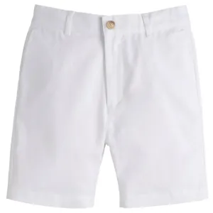 Boys Classic Short In White Twill