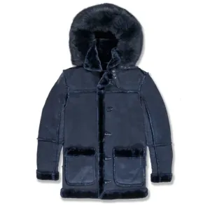 Boys Denali Shearling Jacket In Navy
