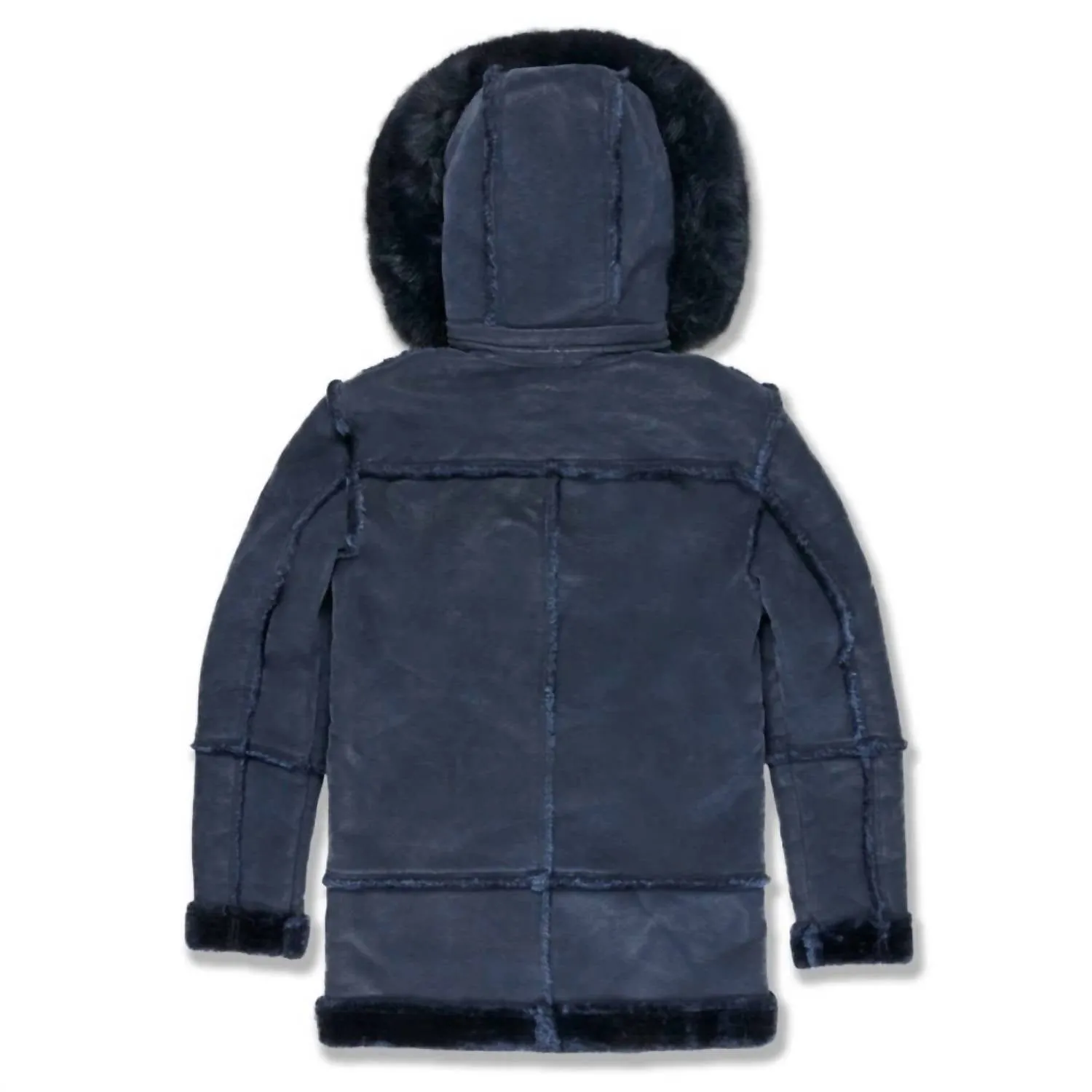Boys Denali Shearling Jacket In Navy