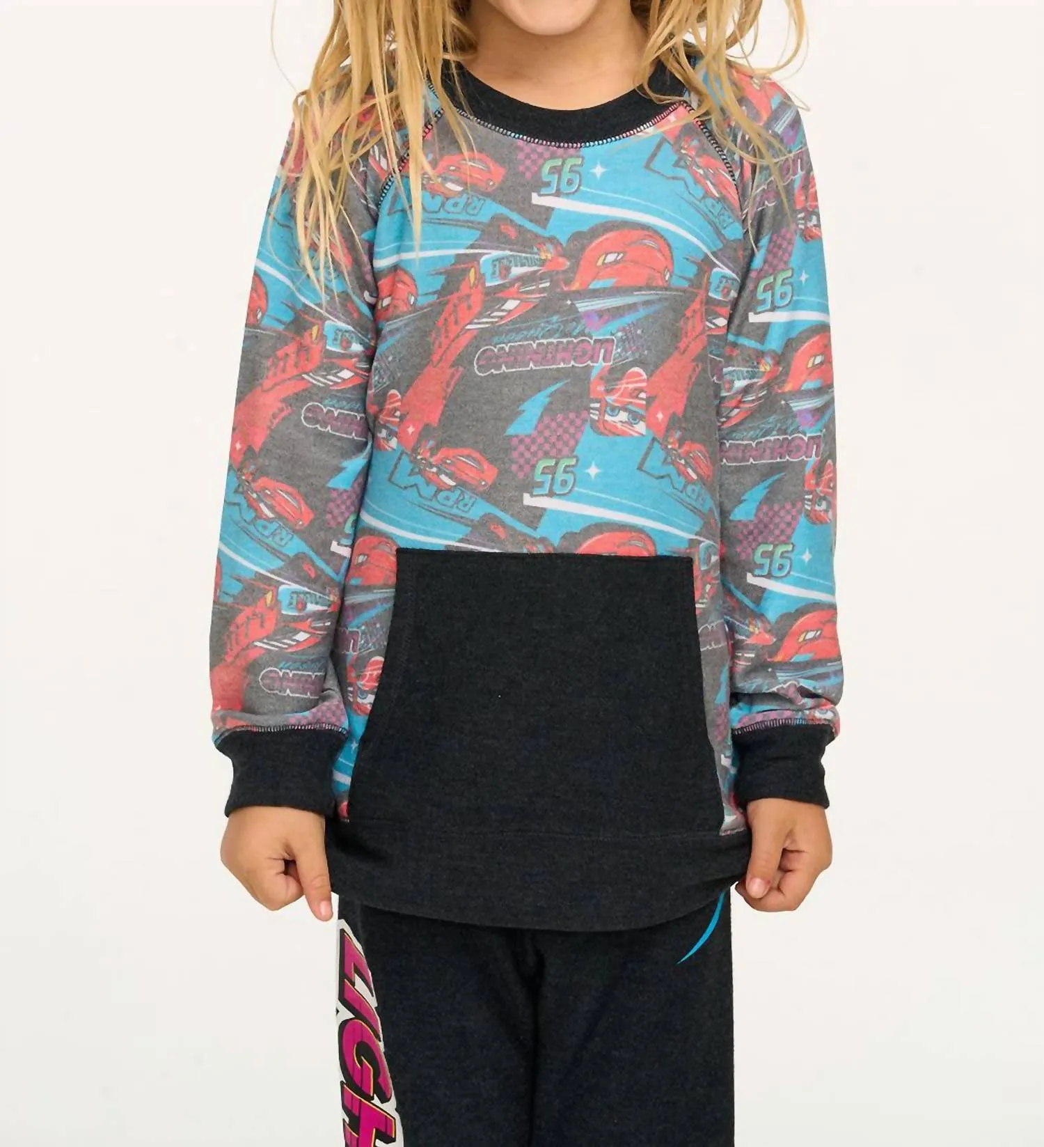 Boys Lightning Mcqueen Top In Black