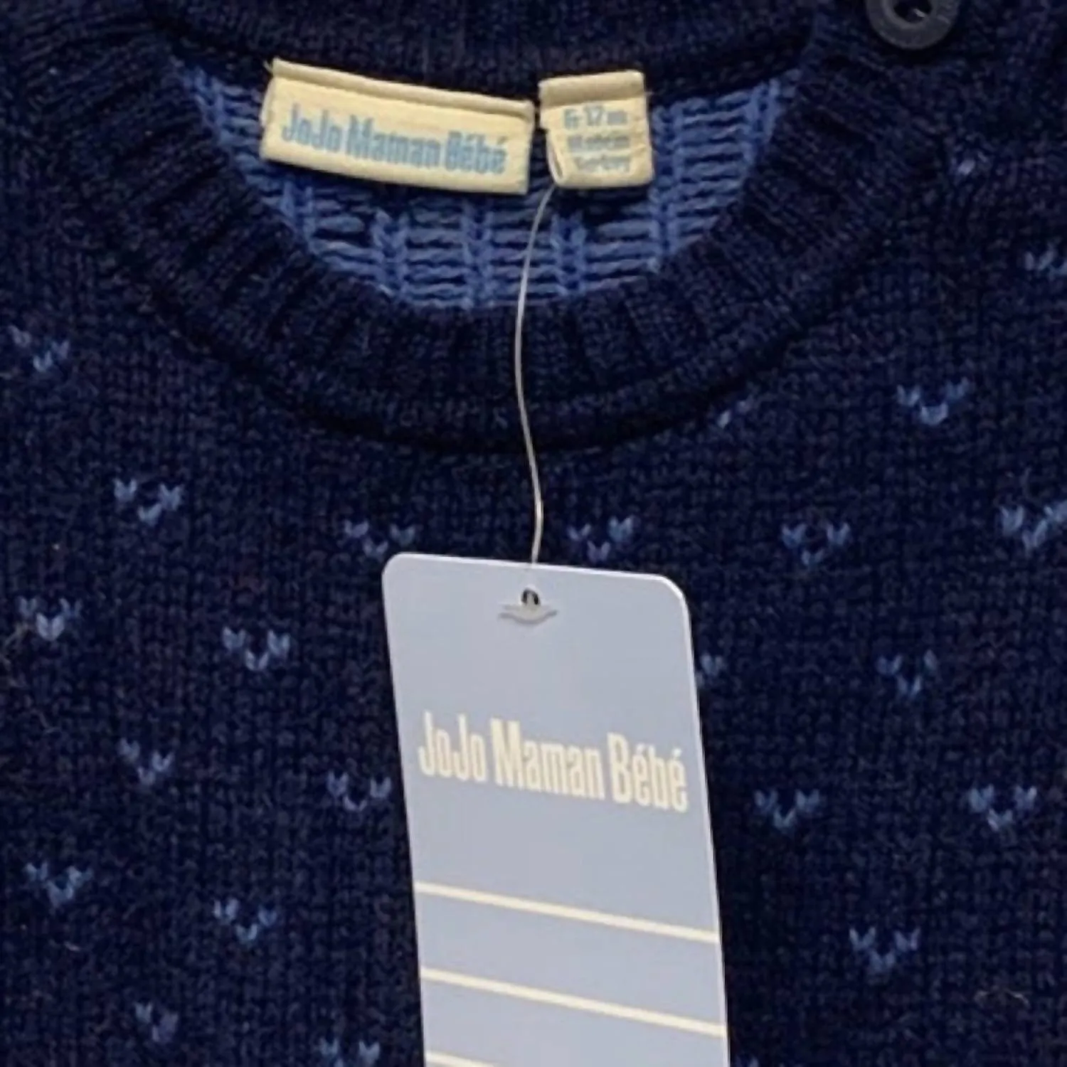 Boys' Long Sleeve Wool Sailboat Sweater In Navy