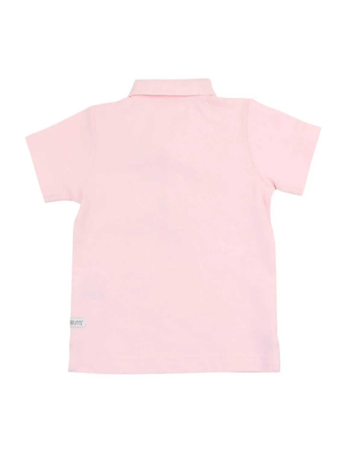 Boy's Pique Short Sleeve Polo Shirt In Pink