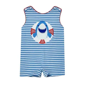 Boy's Shark Ashton Stripe Shortall In Blue