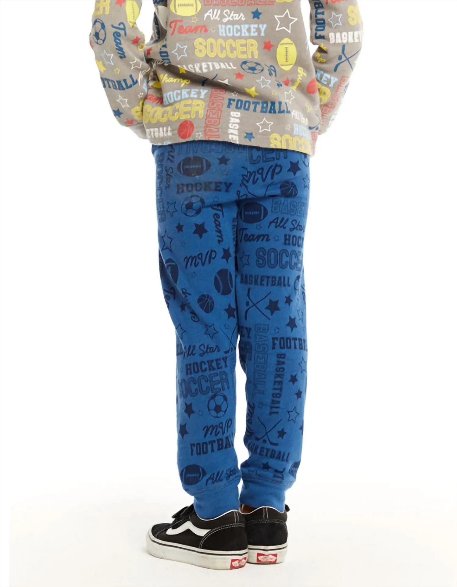 Boys Sports Pants In Peacock