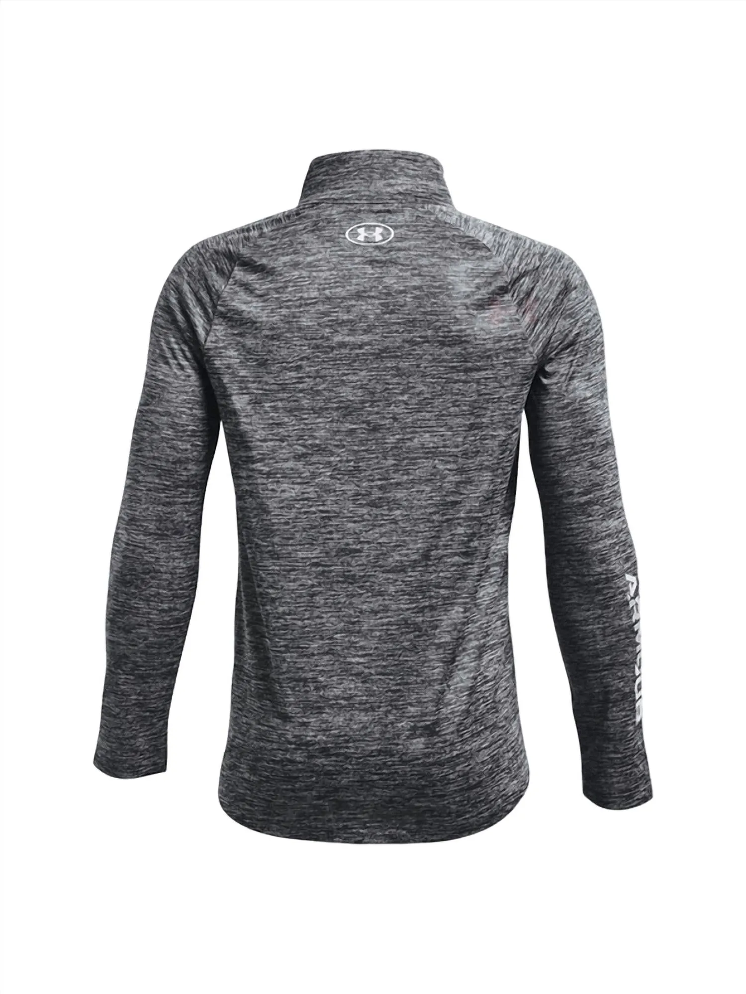 Boys' Tech Big Logo Half Zip Top In Gray/white
