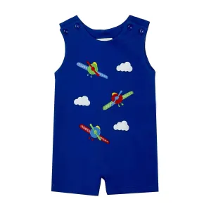 Boy's Toddler Knit Shortall In Airplane