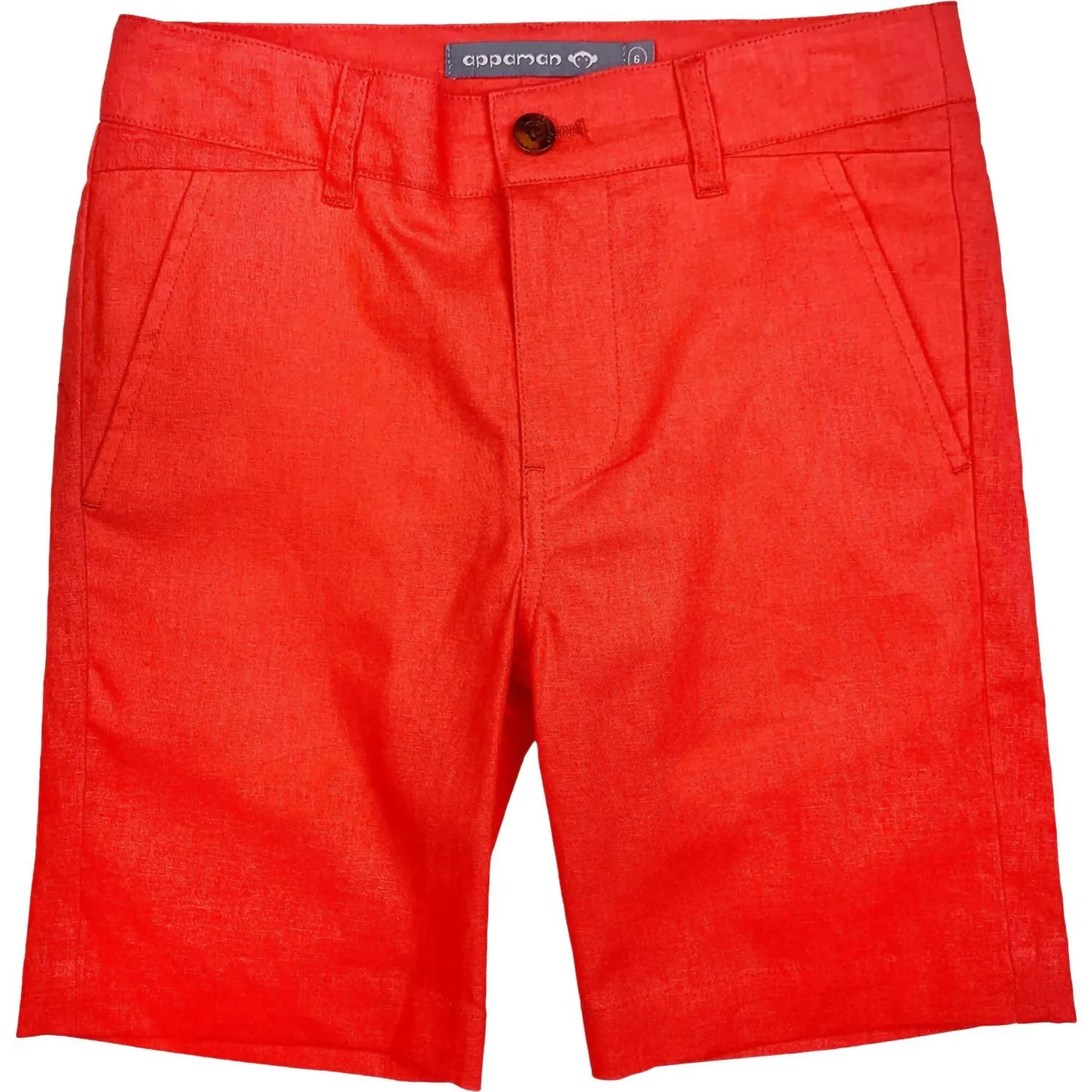 Boys Trouser Shorts In Coral