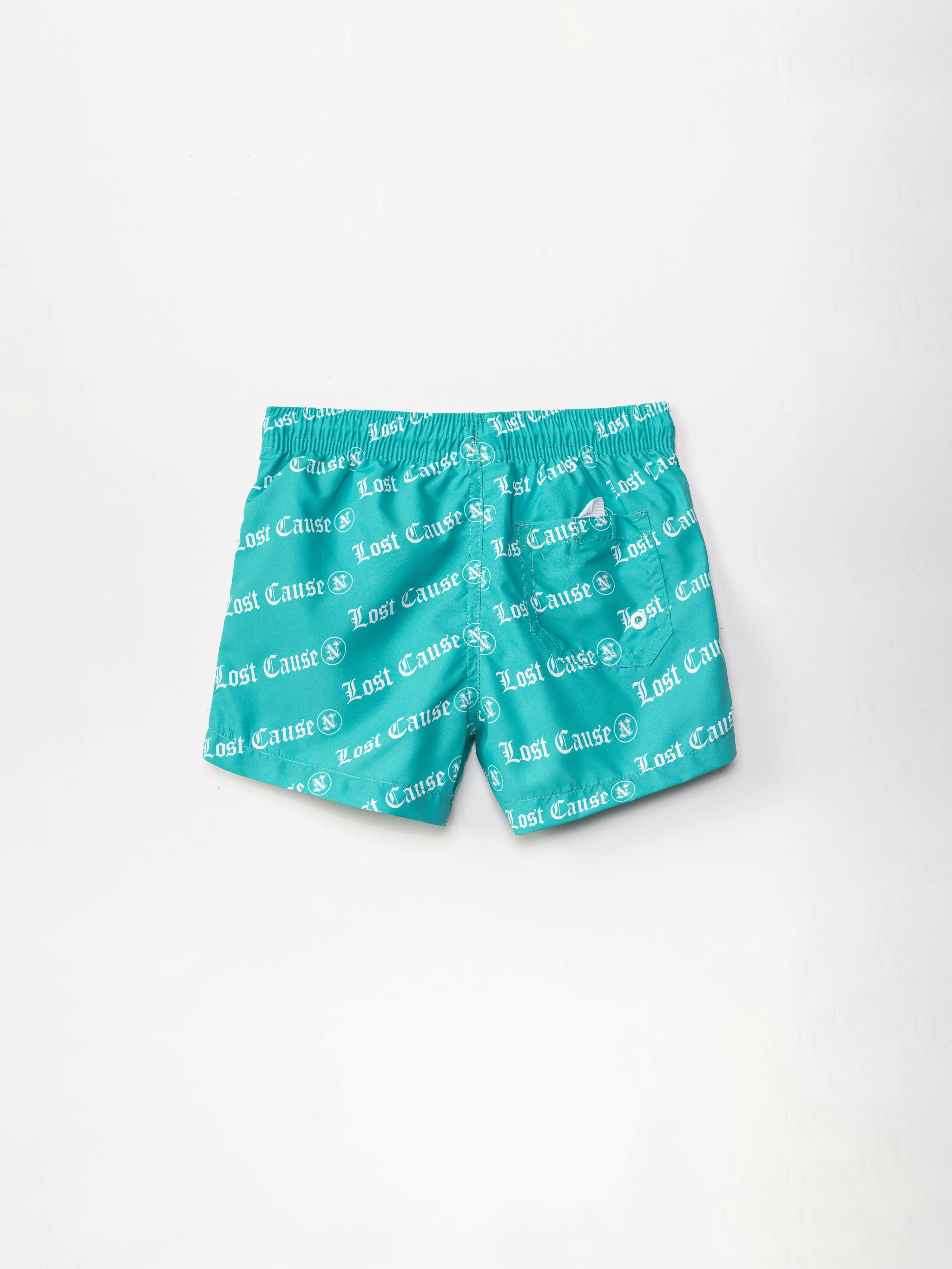 Boys Turquoise Swim Trunks