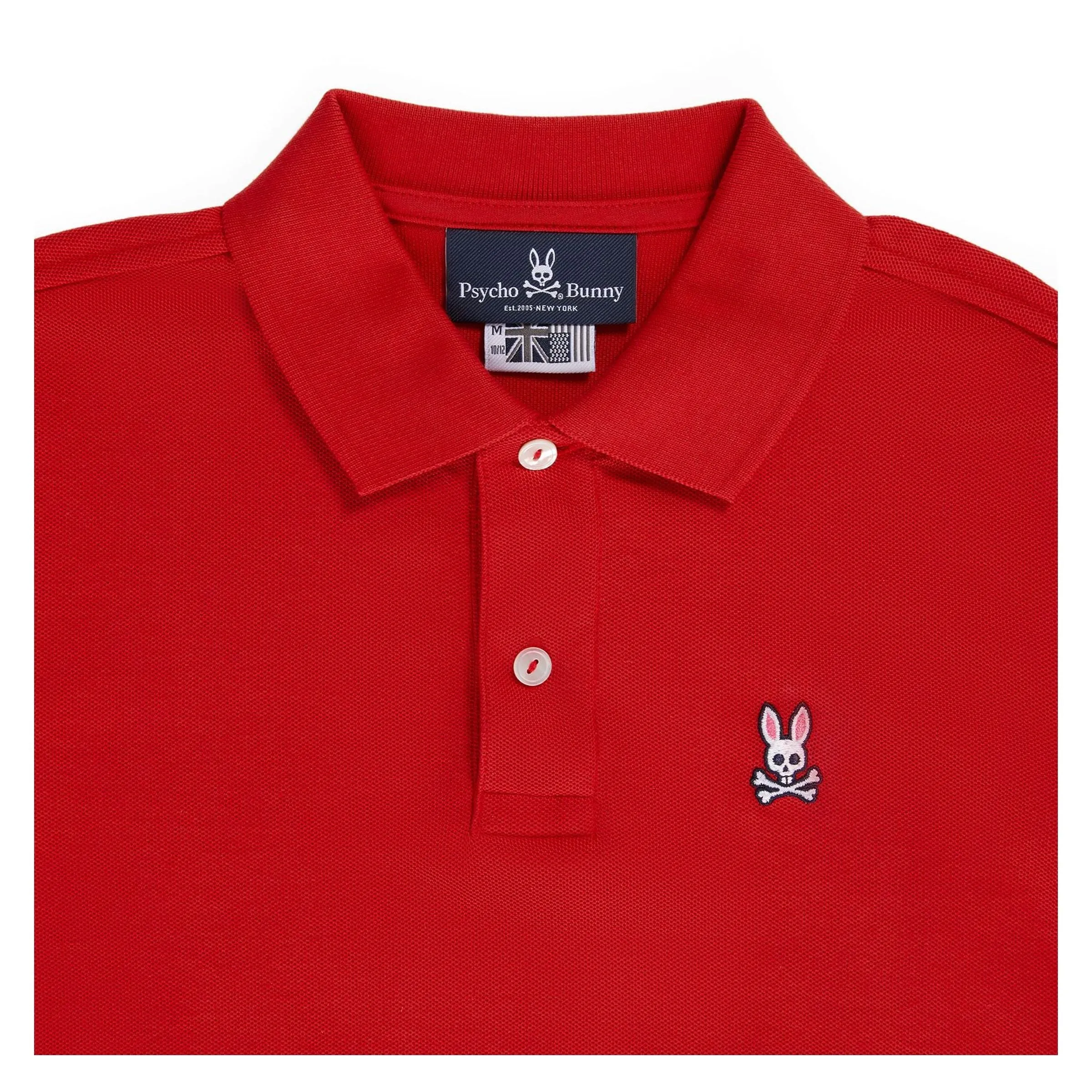 Brilliant Red Classic Logo Polo