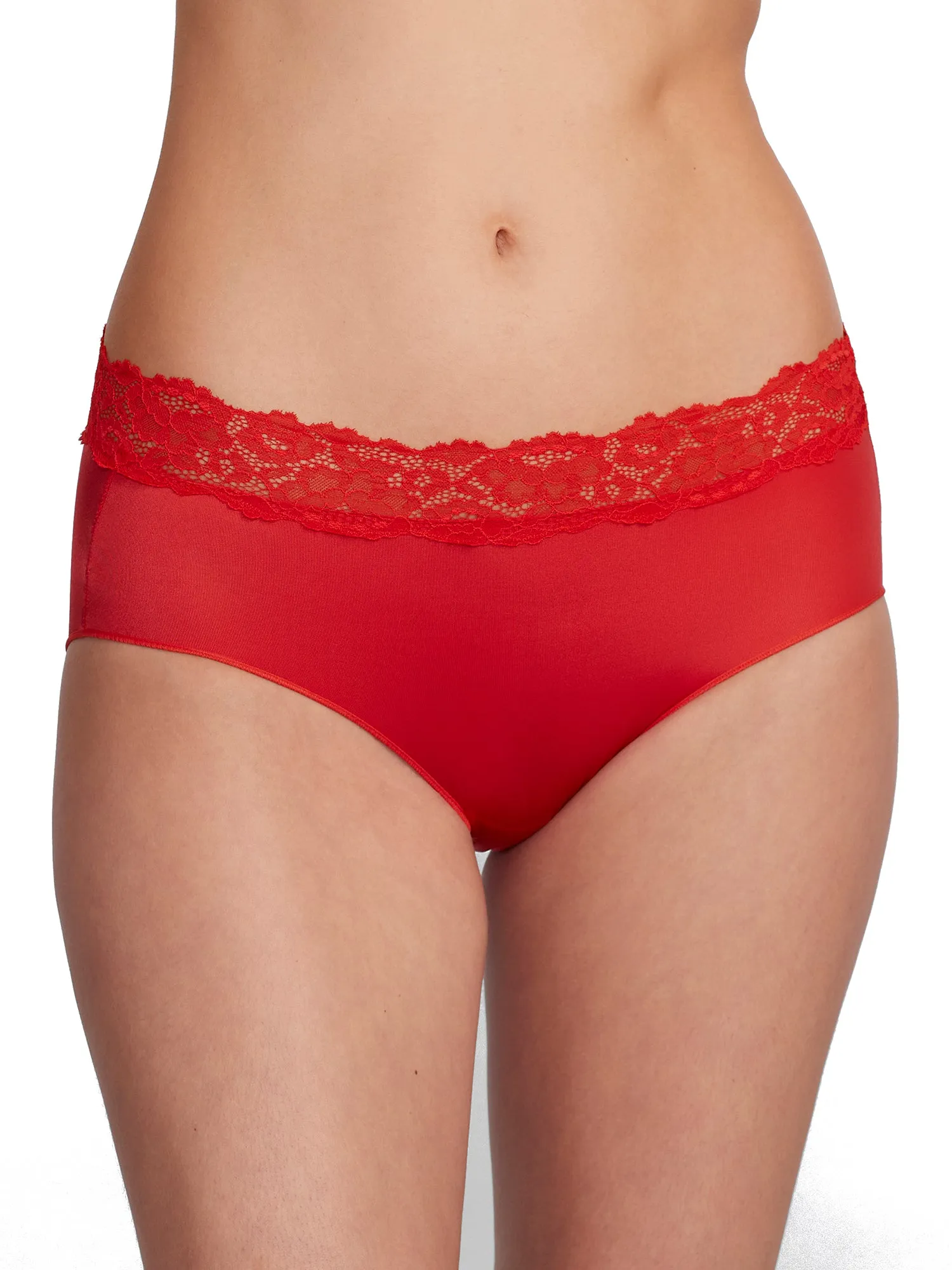 Camio Mio Women's Shine Hipster With Lace