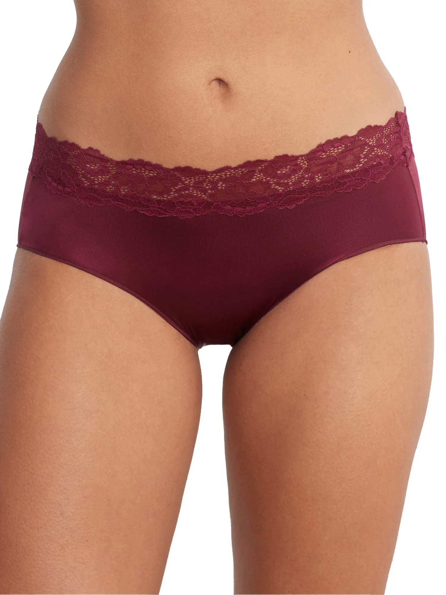 Camio Mio Women's Shine Hipster With Lace
