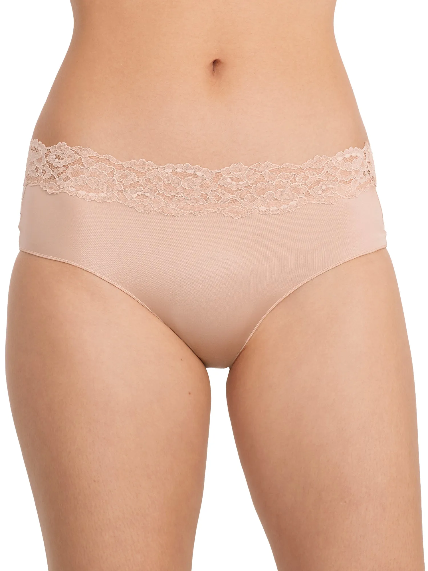 Camio Mio Women's Shine Hipster With Lace